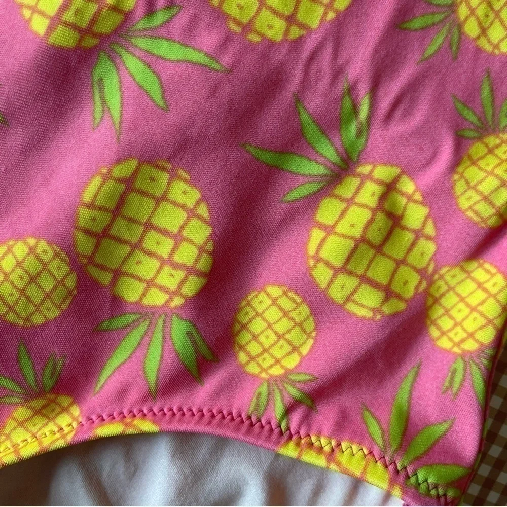 Crewcuts pineapple print‎ swimsuit. Girl size 10